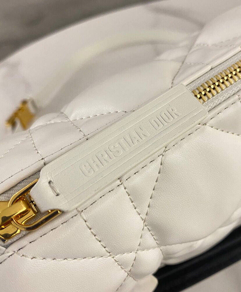 Christian Dior Vibe Medium Leather Bag Cream